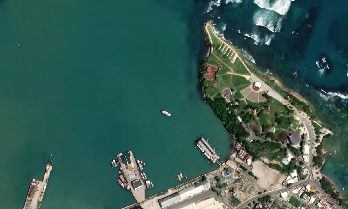 Satelite image of Puerto Plata Anchorage