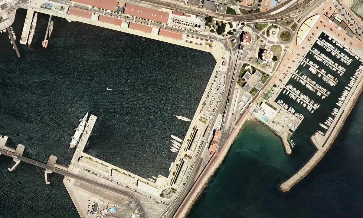 Flyfoto av Puerto Tarraco