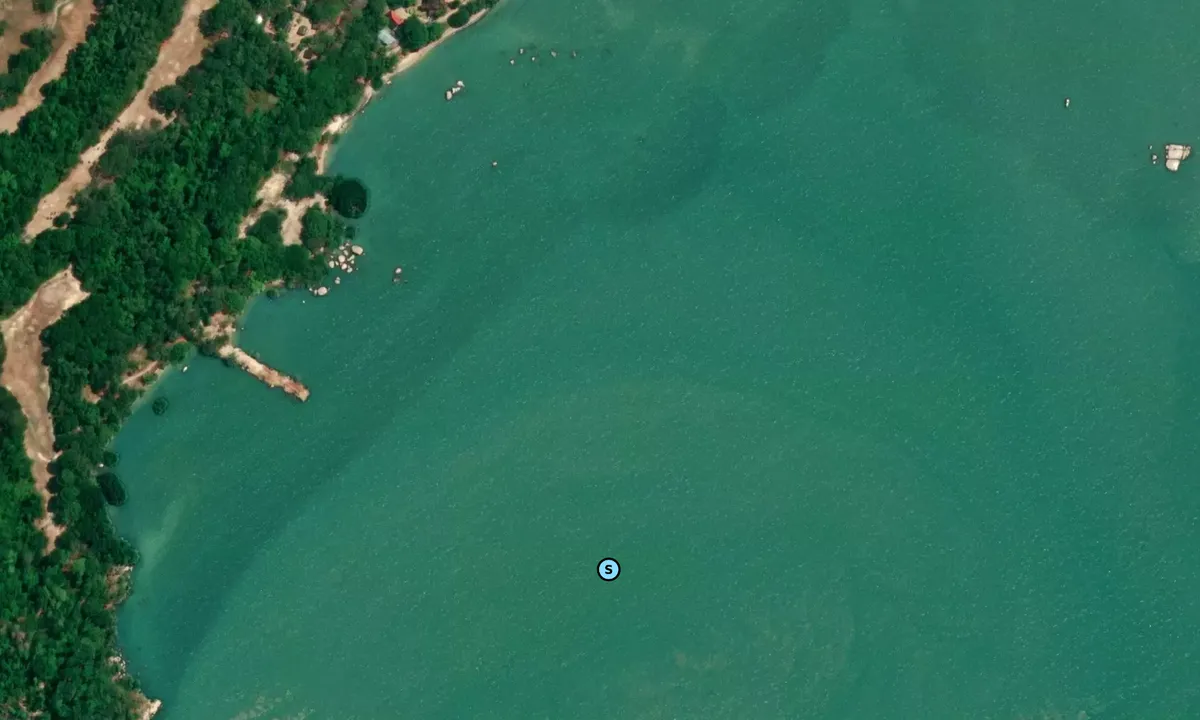 Satelite image of Pulau Besar