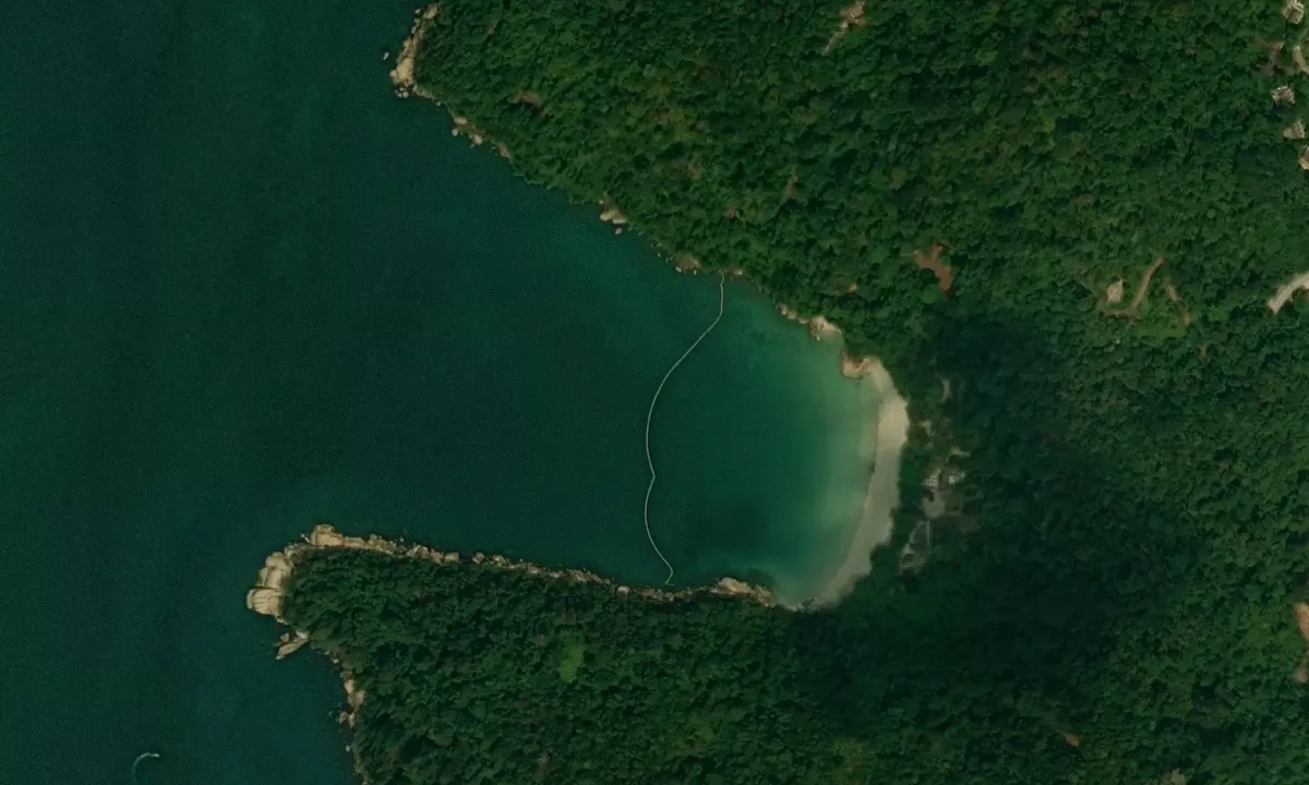 Satelite image of Pulau Pangkor Laut