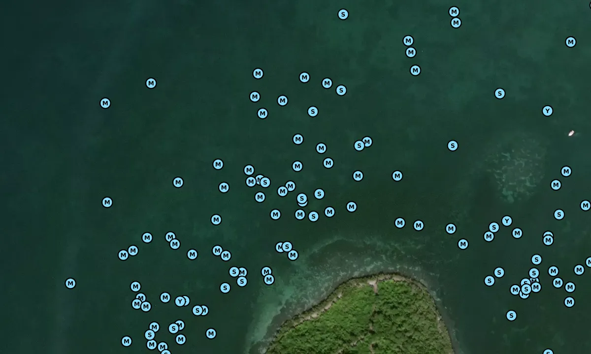 Satelite image of Pumpkin Key North