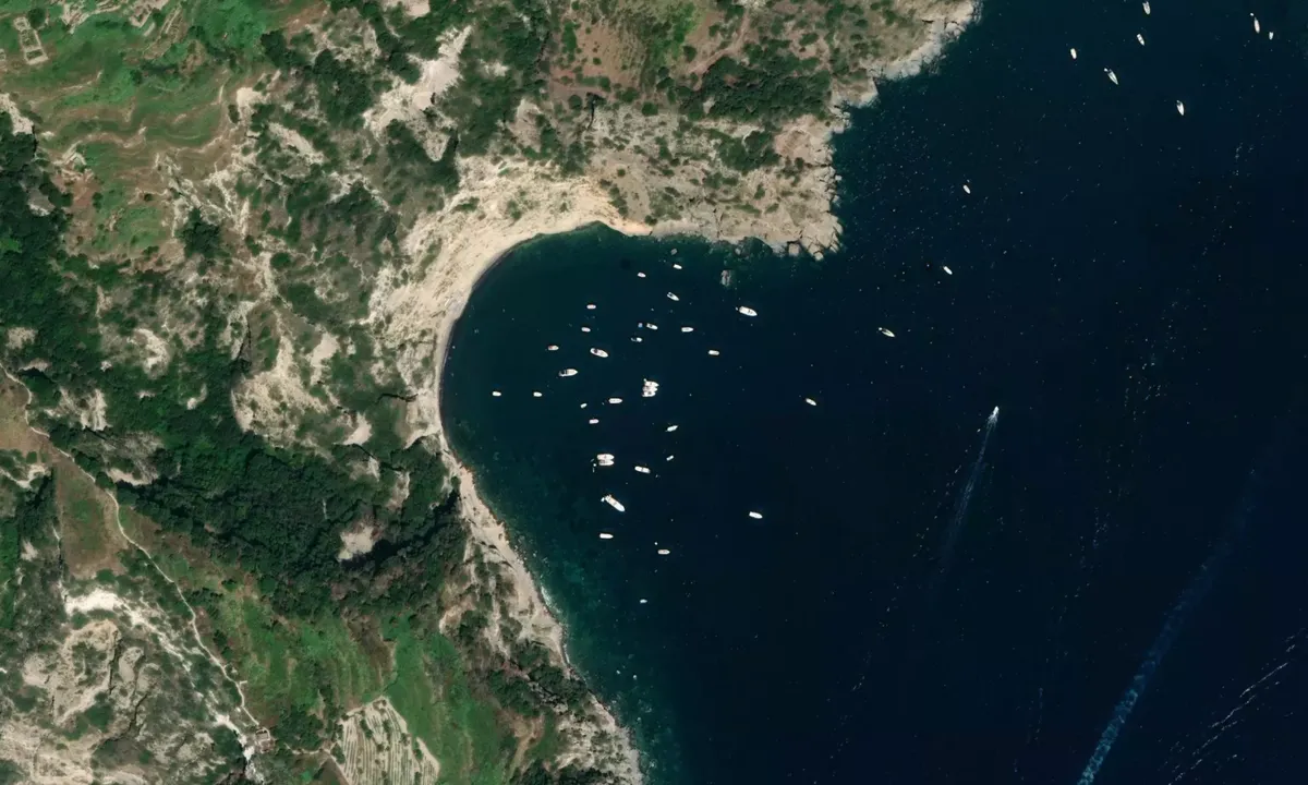 Flyfoto av Punta Cannuccia