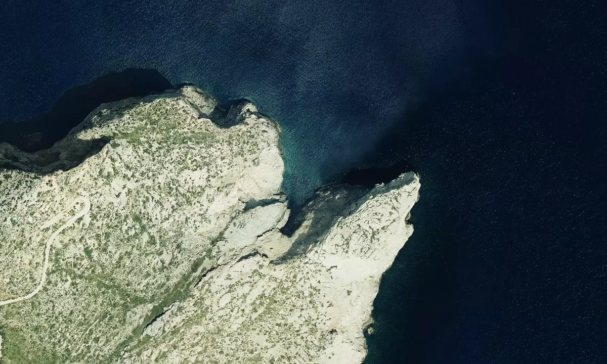Satelite image of Punta de Coves Blanques