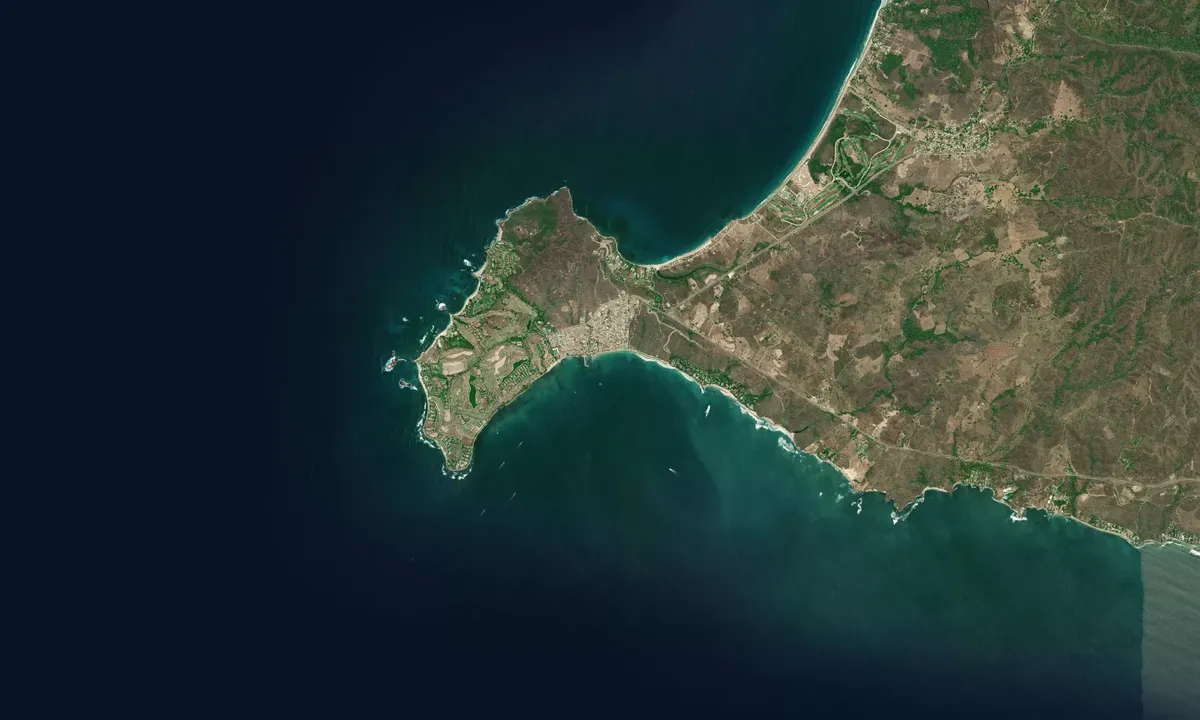Flyfoto av Punta de Mita