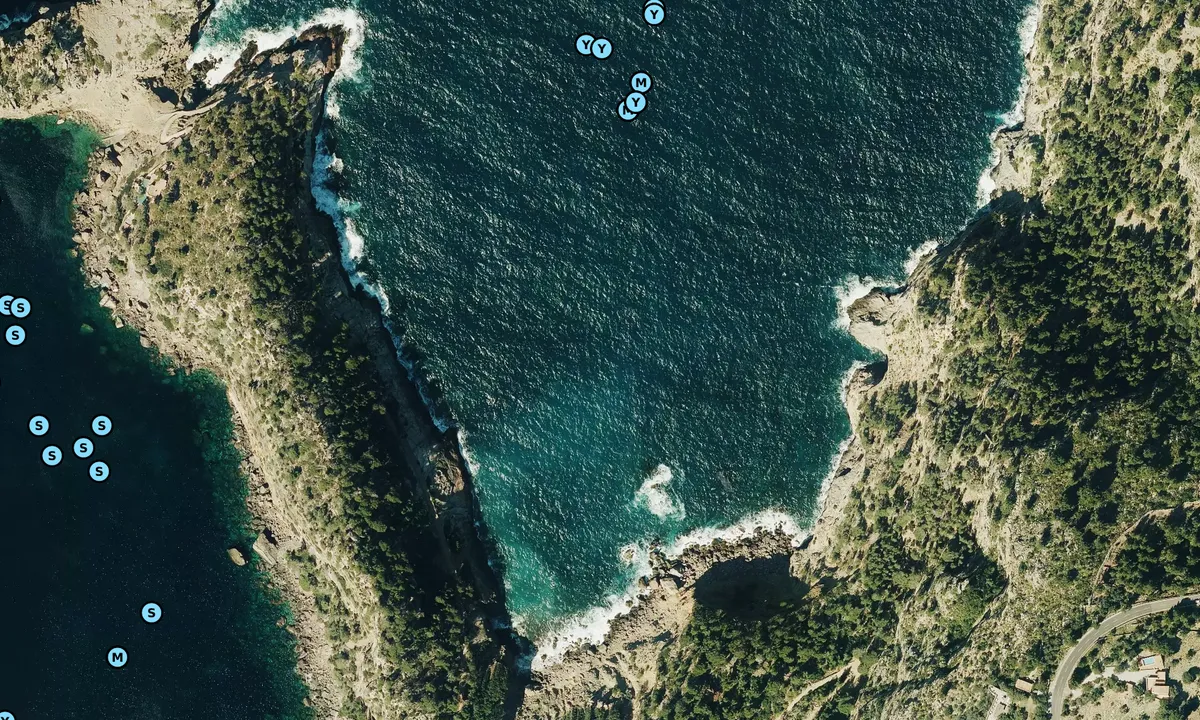 Satelite image of Punta de sa Foradada - Este