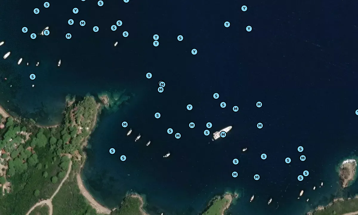 Satelite image of Punta di Calanova