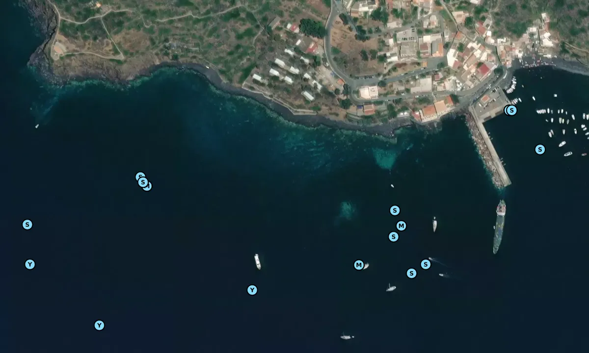 Satelite image of Punta di Megna & Rinella
