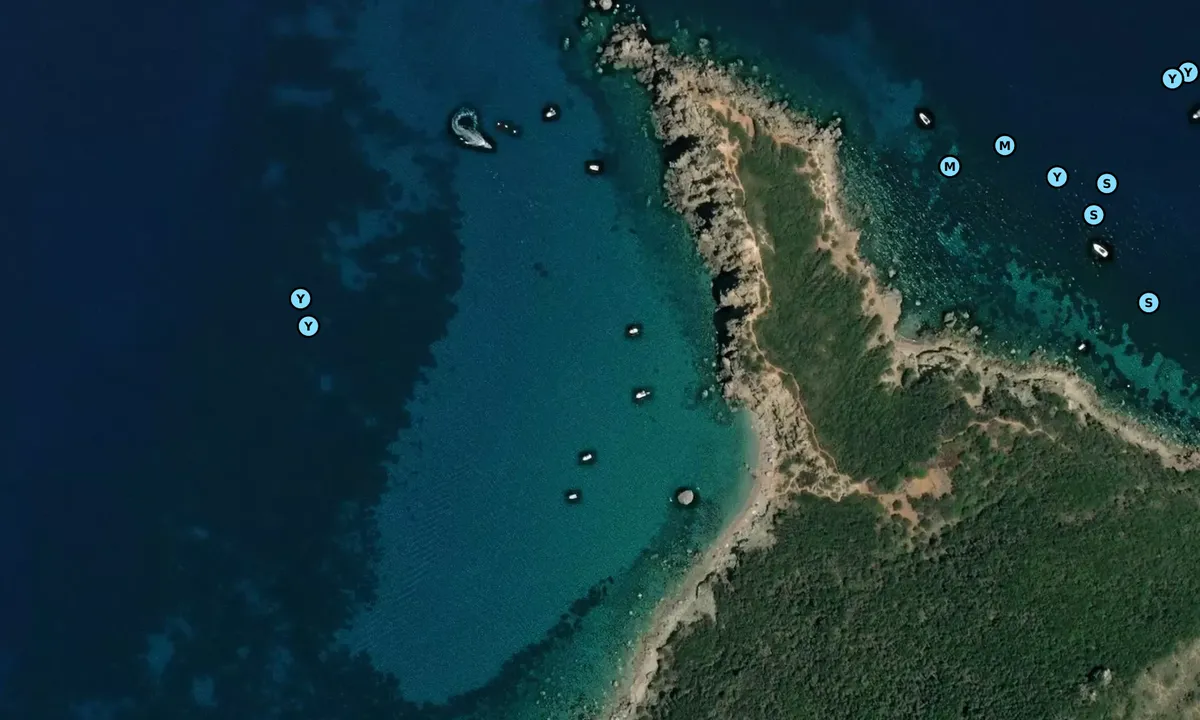 Satelite image of Punta Faraglione