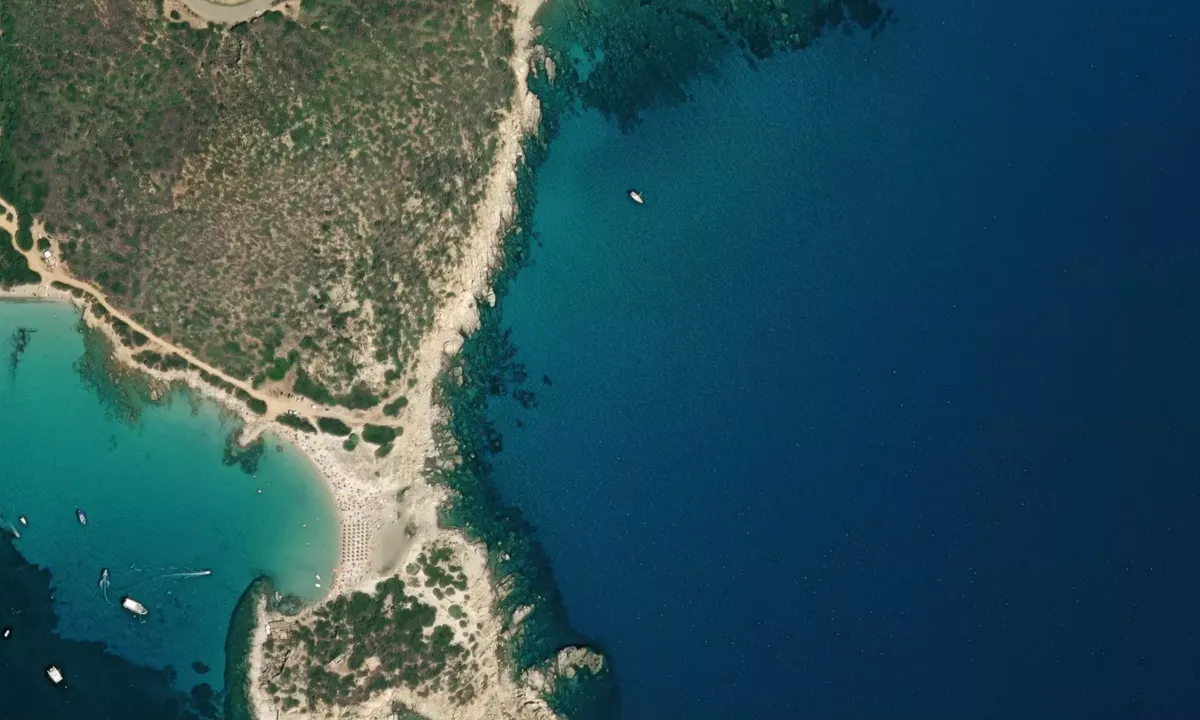 Flyfoto av Punta Molentis Este