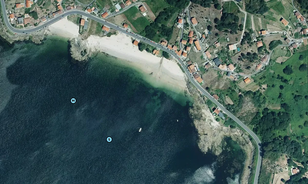 Satelite image of Punta Polveira