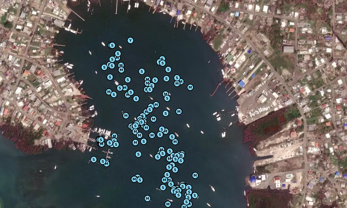 Satelite image of Punta Salinas