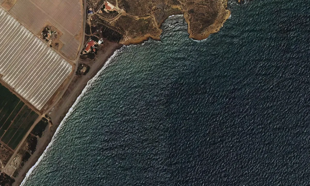 Flyfoto av Puntas de Calnegre