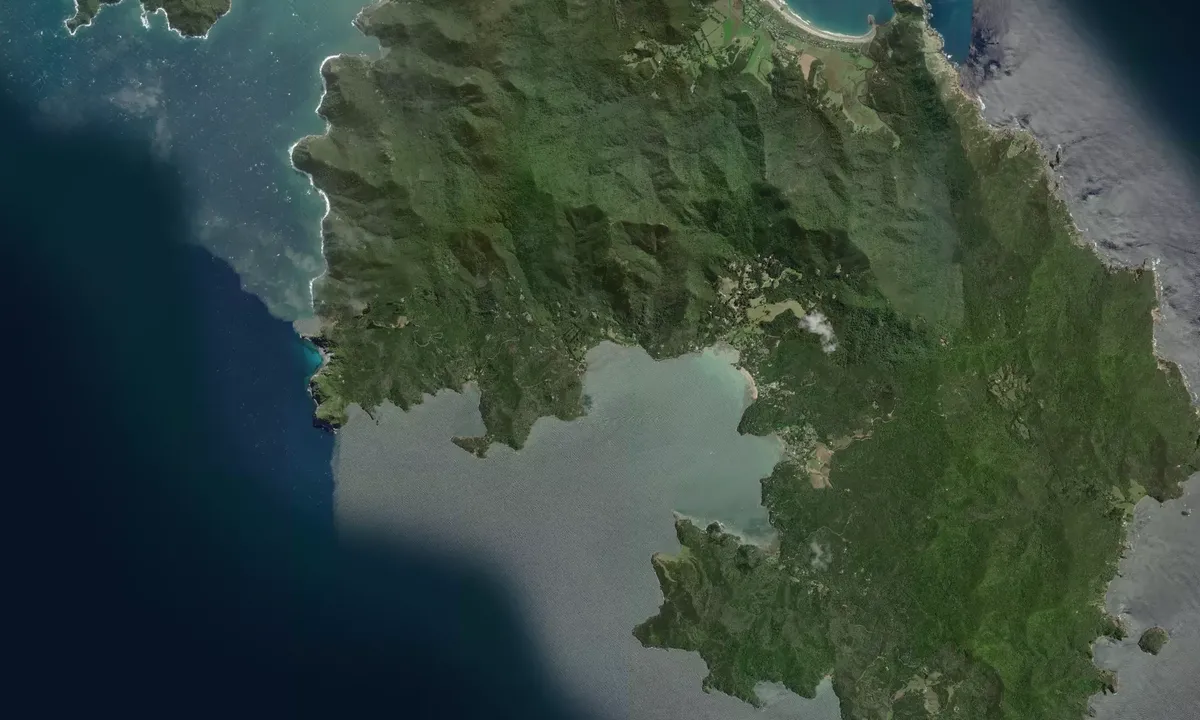 Flyfoto av Puriri Bay
