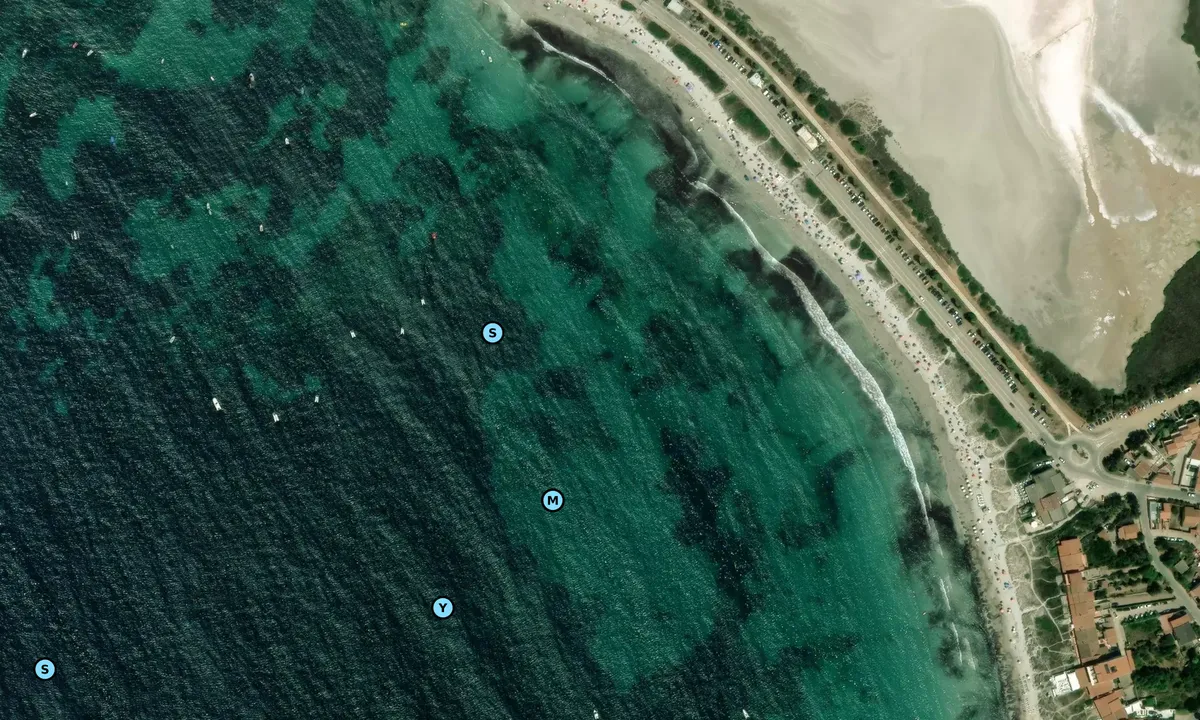 Satelite image of Putzu Idu Anchorage