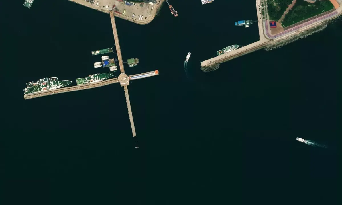 Satelite image of Qingdao Olympic Sailing Center