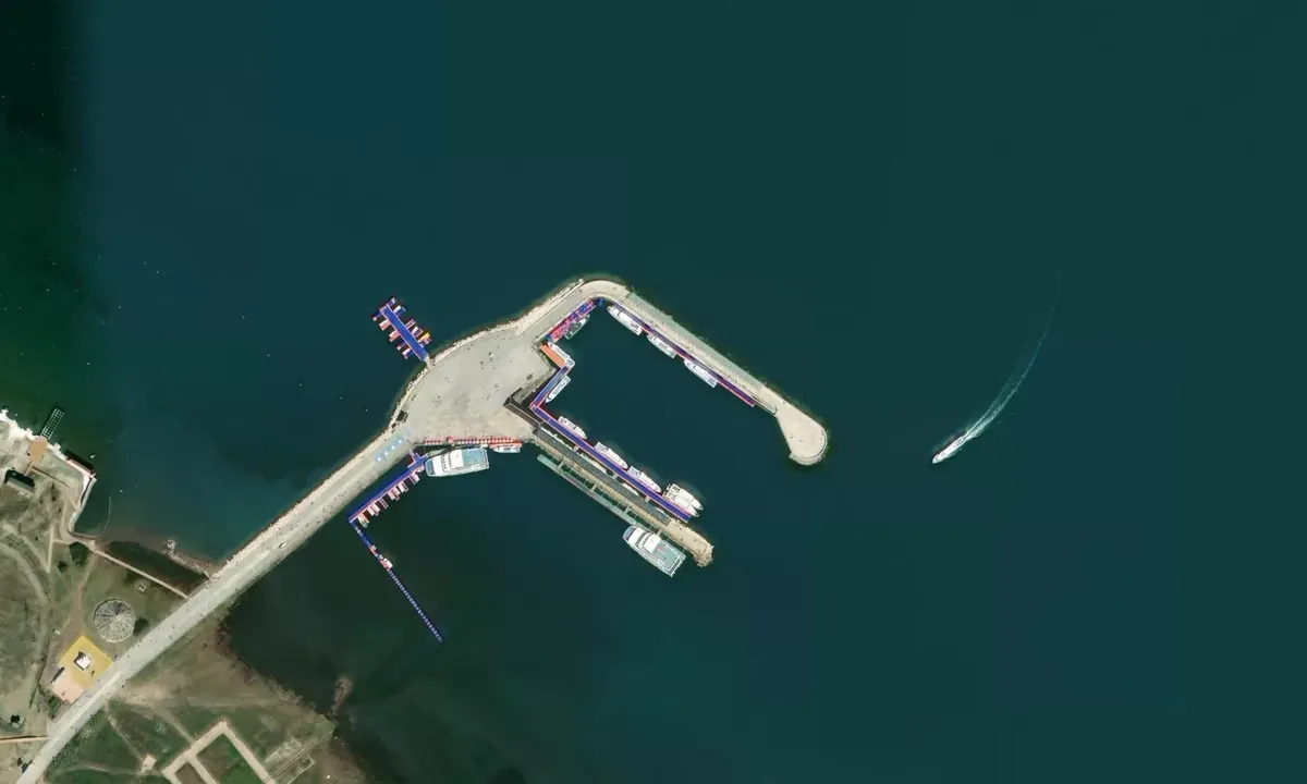Satelite image of Qinghaihu State Key Scenic Areas