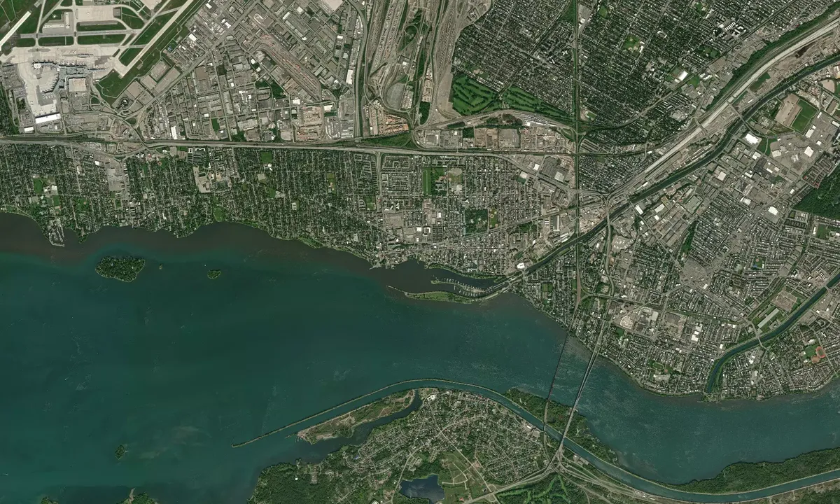Flyfoto av Quai publique de Lachine