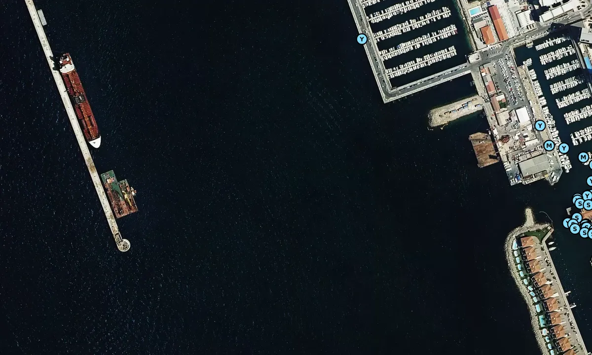 Satelite image of Queensway Quay Marina