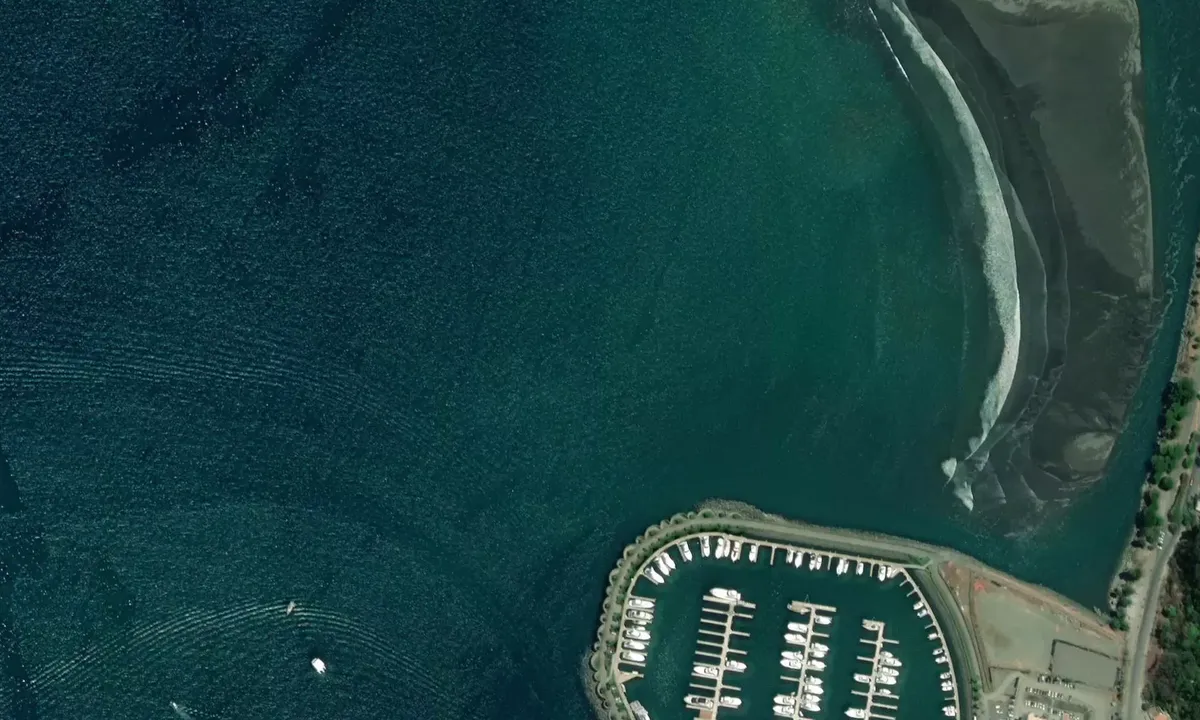 Satelite image of Quepos
