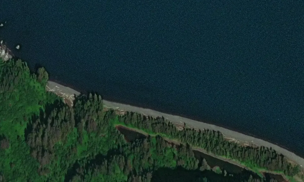 Satelite image of Quicksand Cove