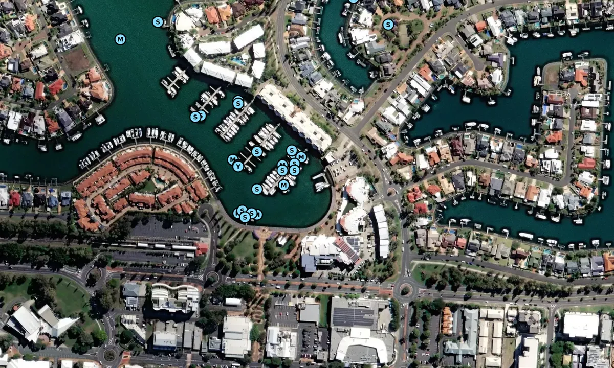 Satelite image of Raby Bay Marina 1