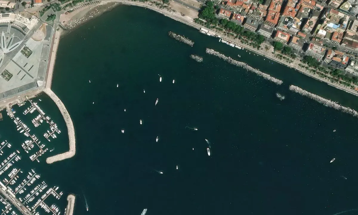 Flyfoto av Rada di Santa Teresa