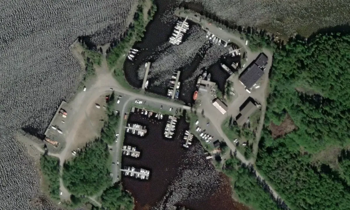 Flyfoto av Rahja Fishing Harbor