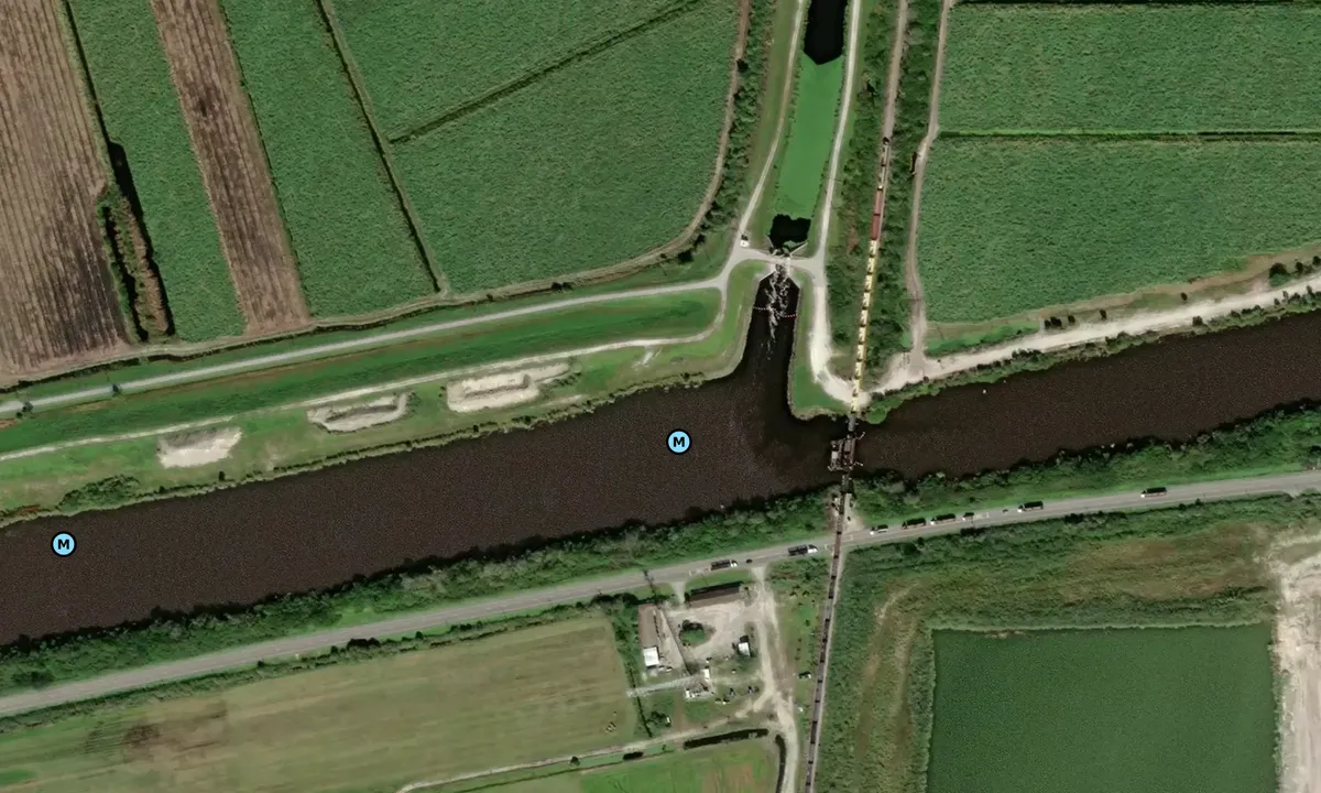 Satelite image of Railroad Bridge - Canal Point
