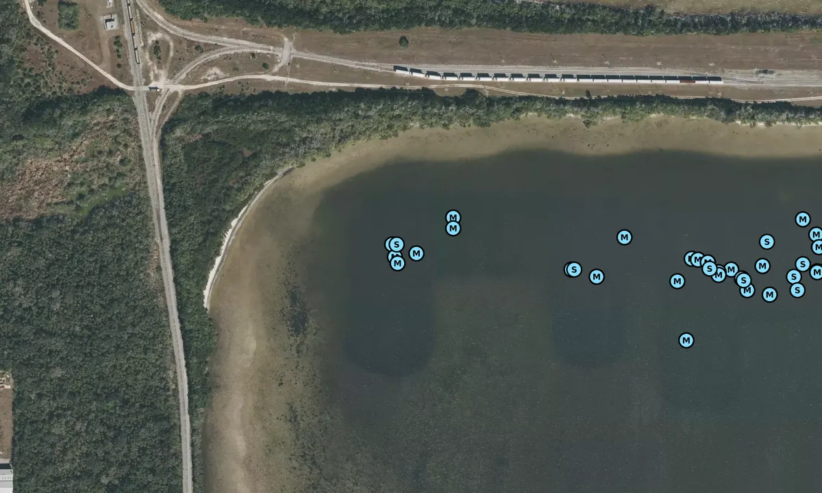 Satelite image of Railway Bridge Southwest