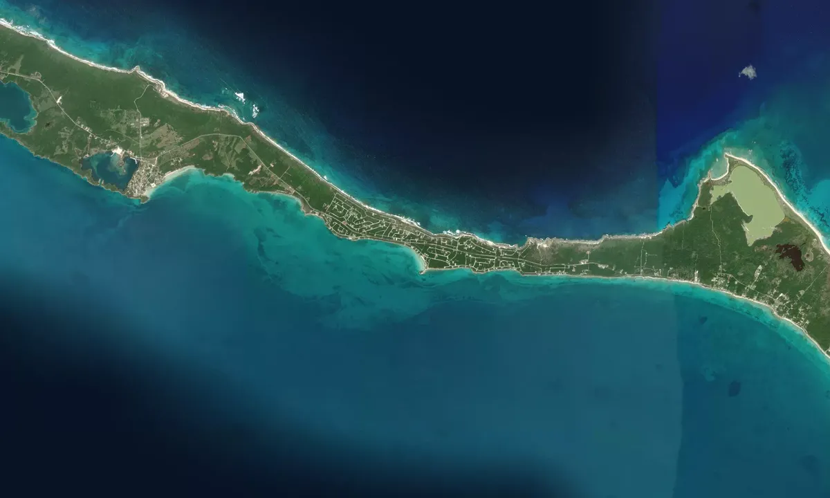 Flyfoto av Rainbow Cay Beach