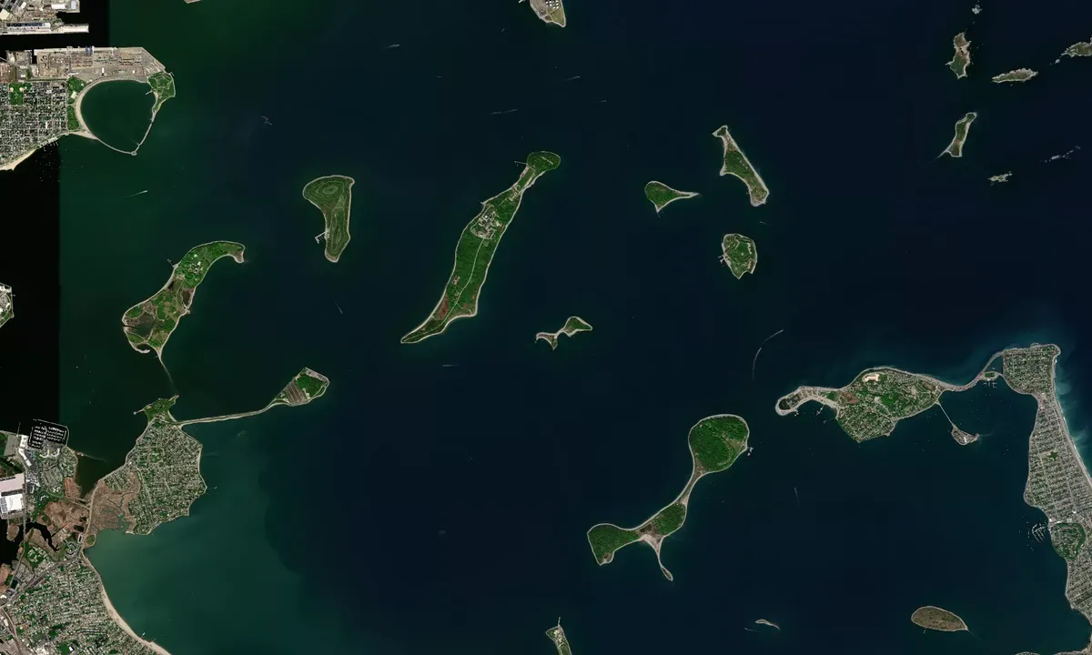 Flyfoto av Rainsford Island