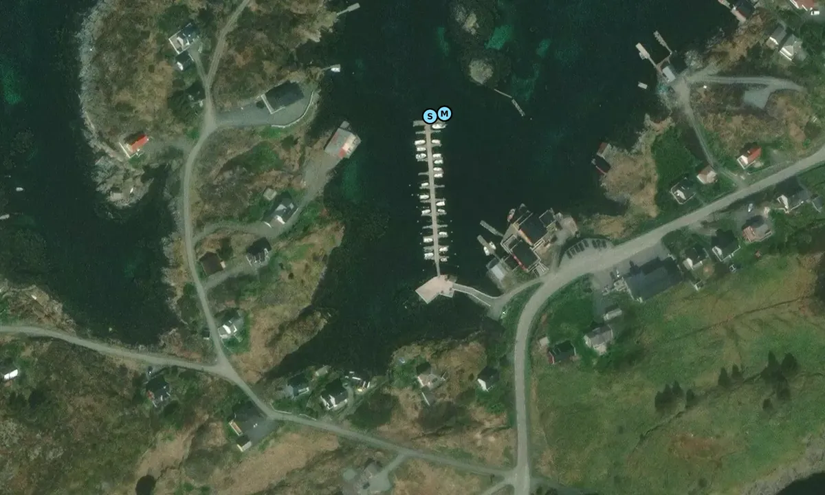 Satelite image of Råket Småbåtlag