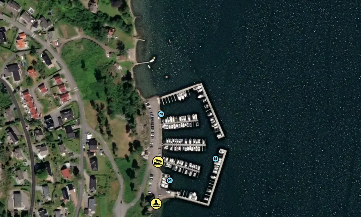 Satelite image of Rakkevik Småbåthavn