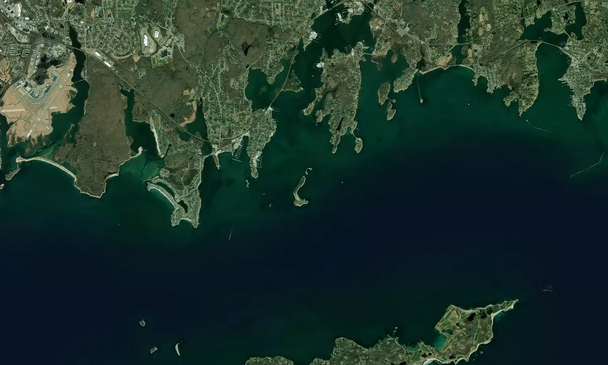 Flyfoto av Ram Island