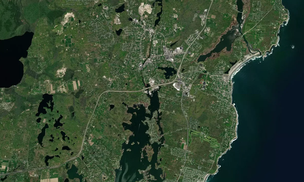 Flyfoto av Ram Point Marina