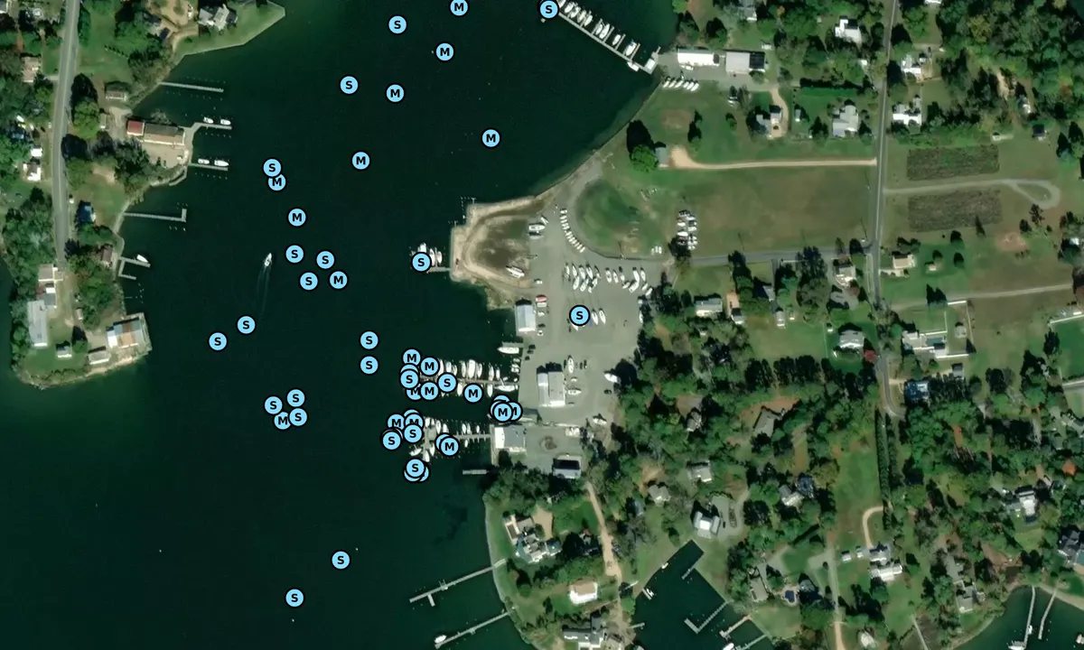 Satelite image of Rappahannock Yachts Sanders Yacht Yard