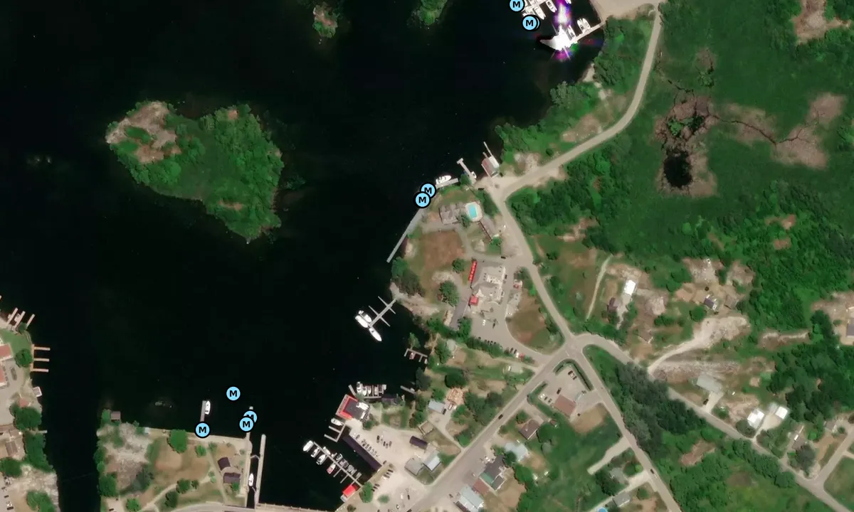 Satelite image of Rawley Resort and Marina