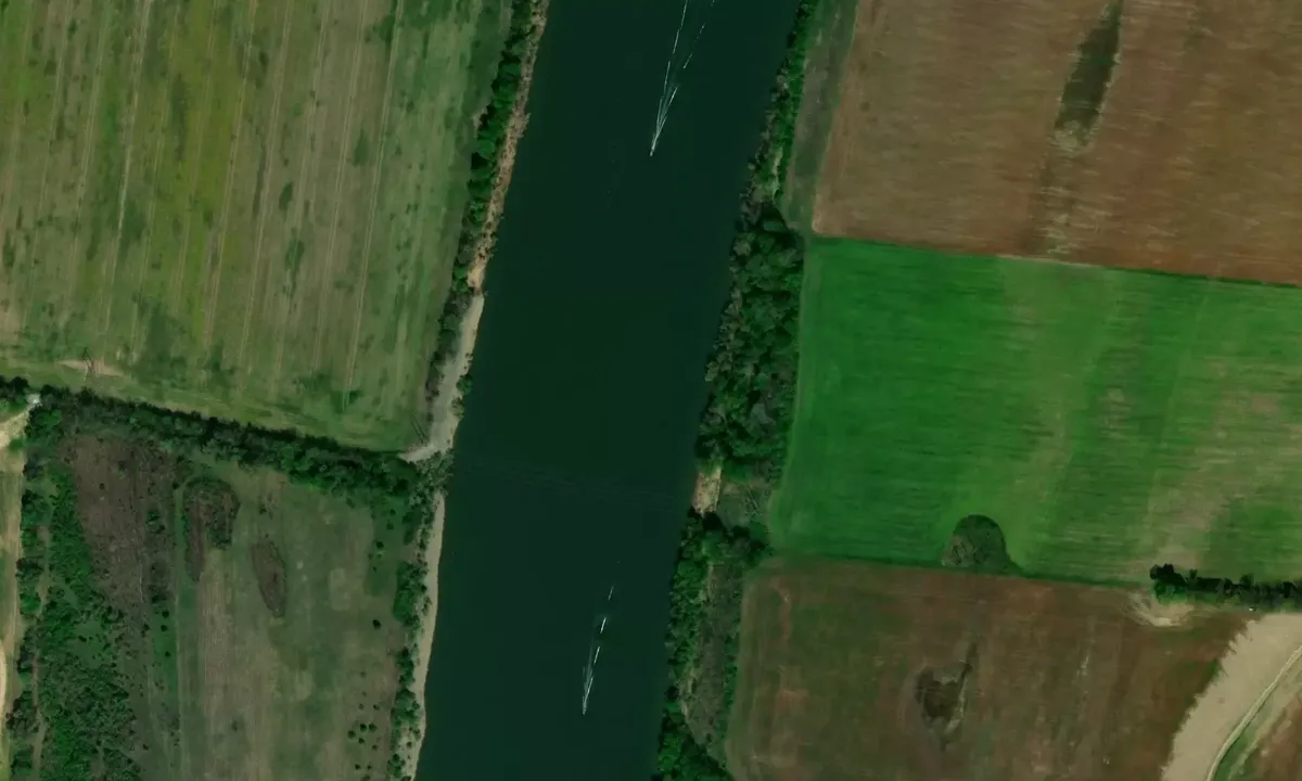 Satelite image of RDB Below Barkley Lock