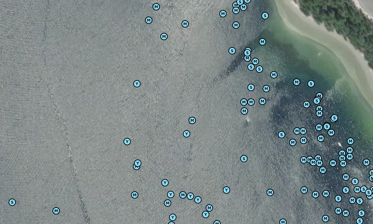 Satelite image of Rebecca Spit