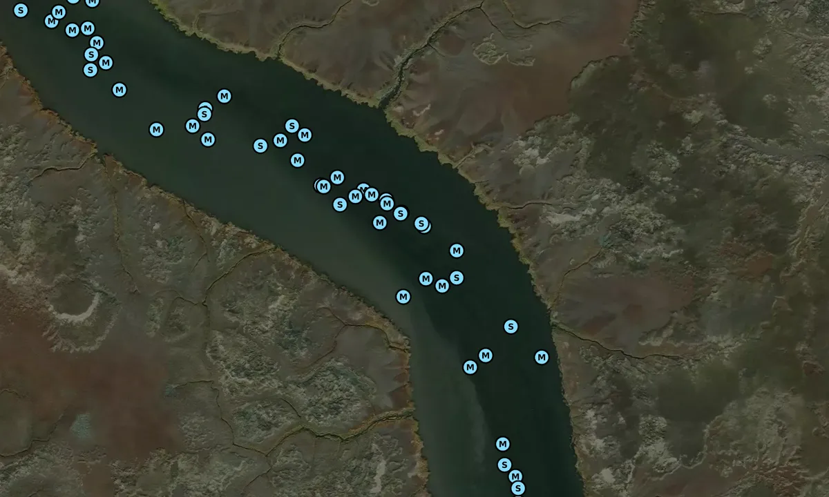 Satelite image of Redbird Creek