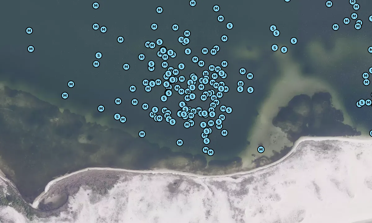 Satelite image of Redfish Point