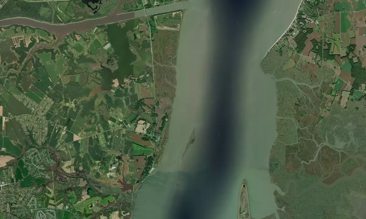 Flyfoto av Reedy Island North