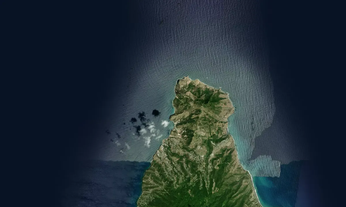 Flyfoto av Rendezvous Bay