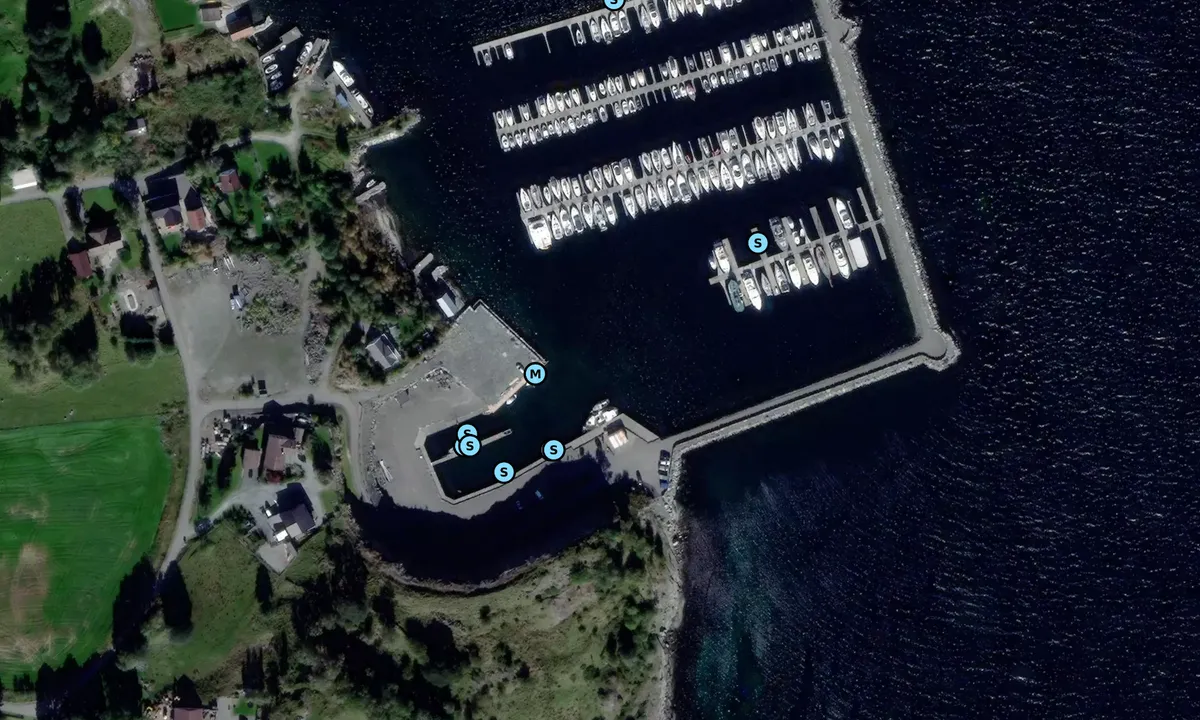 Satelite image of Rennesøy Marina
