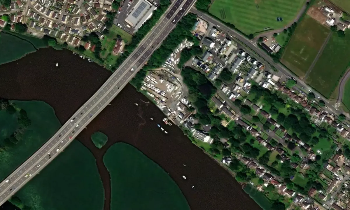 Satelite image of Retreat Boatyard