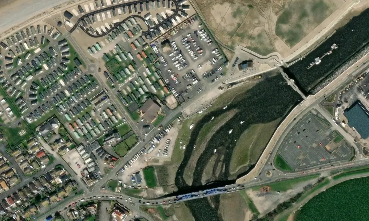 Satelite image of Rhyl Harbour