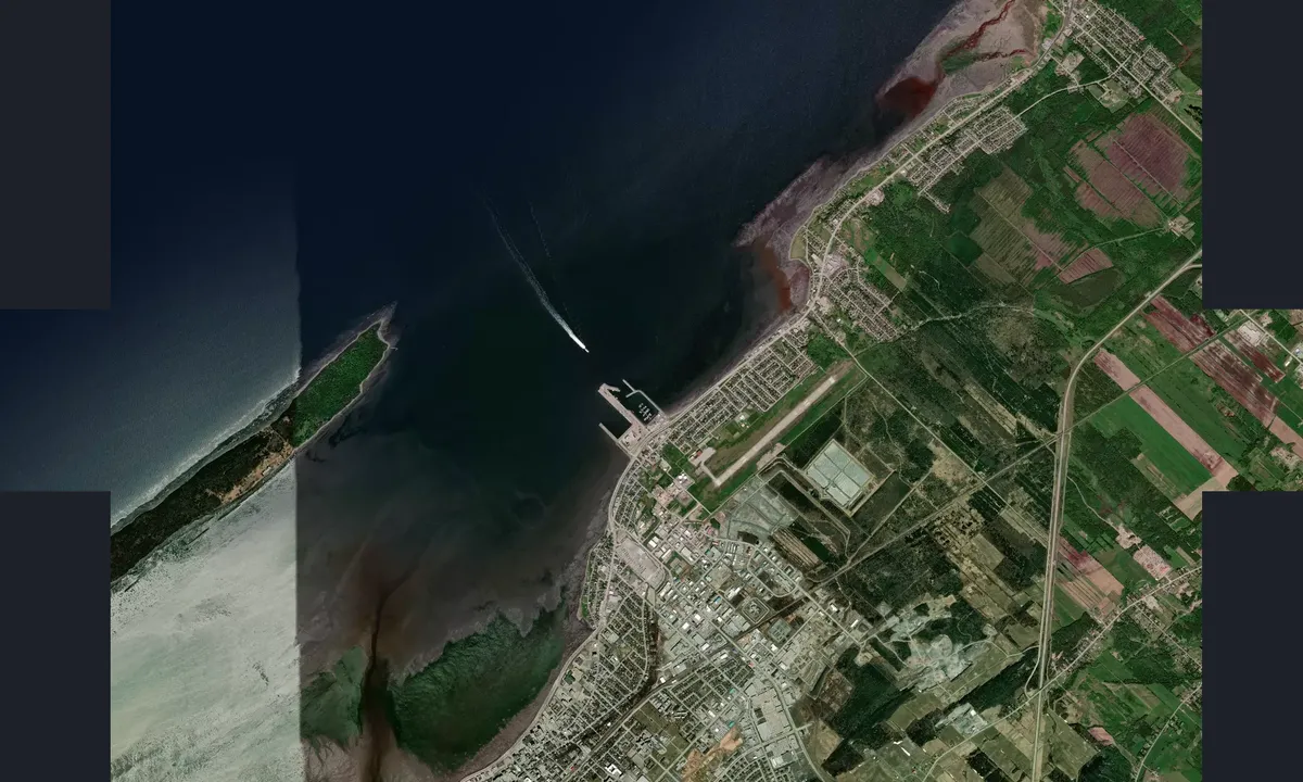 Flyfoto av Rimouski Marina