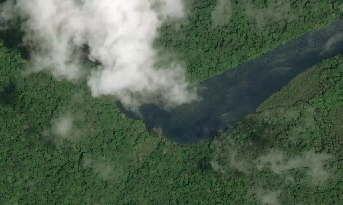 Flyfoto av Rio Chagres