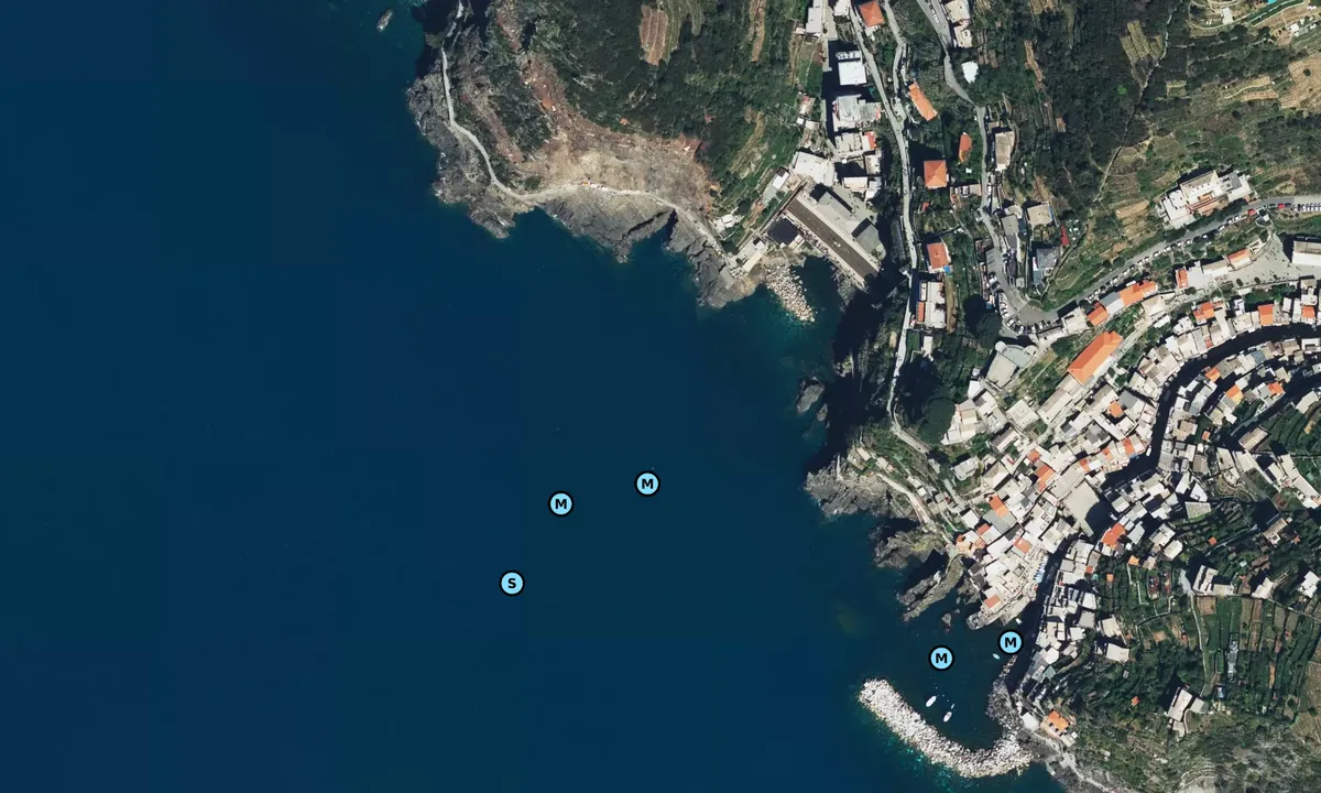 Satelite image of Riomaggiore