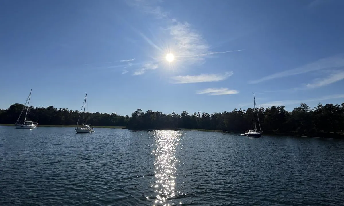 Risö: Bra med kveldssol.